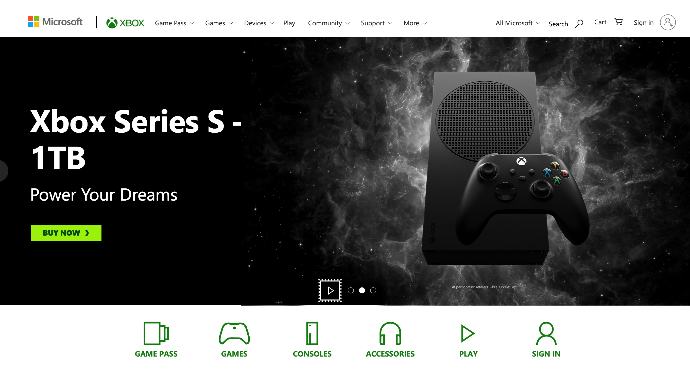 Carbon Black XBOX Series S — XBOX.com